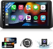 Leadfan Car Stereo Radio for Dodge Grand Caravan 2011-2020 Chrysler Town & Country 2011-2016 Grand Voyager 2011-2015 with Wireless Carplay Android Auto 9'' Touchscreen GPS Navigation Bluetooth WiFi