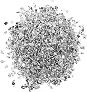 TEMPNAP 1 Gem Fragments Decoration Debris Gems for Nails Nail Decor Glitter Chips DIY Craft Glitter Shards Nail Glitter Geode Glitter Materials Geode Art Glitter Silver Metallic Glass