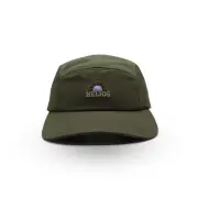 Helios Ultralight 7 Panel Firm Brim Unisex Running Cap - Olive