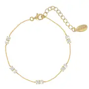 Georgini Noel Nights Snow Drop Bracelet Gold