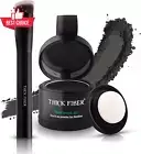 Root Touch Up Powder Black Hairline Filler Thinning Concealer Set Brush Resistan