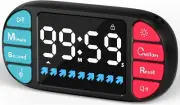 DOOMAY Digital Kitchen Countdown Timer: Magnetic Count up Timer, Large 3.6in