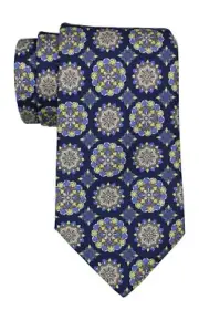Emilio Pucci Multicolored Fancy Medallion Printed Tie