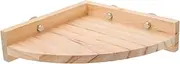 Parrot Standing Perch Natural Wood Platform Roost for Birds Durable and Safe Bird Perch Stand for Parrots Easy Installation for Play and Exercise