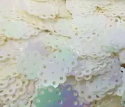 150 pcs Vintage Wheel of Fortune Loose Sequins White Iris AB Sewing Paper Crafts