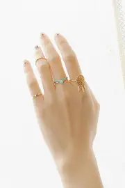 Position Five Pieces Rings Set