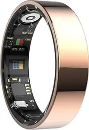 Smart Ring for Men Women Ladies Smart Health Ring Gesture Control Heart Rate Monitor SP-O2 Sleep Tracker Fitness Ring Pedometer IP68 Waterproof Compatible with iOS Android Phones