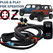 10' Pulse Power Busbar Plug Wire Harness Kit + Pod Lights Rocker Switch XP ADV