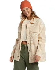 [Billabong] Boundary Mock 3 Half Zip Fleece Jacket in Wet Sand