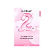 numbuzin - No.2 Rose PDRN Collagen Plumping Sheet Mask 10pcs Set 33ml x 10 sheets