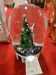 Isaac Mizrahi Waterglobe Christmas Tree Snow Globe