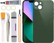[Yuntunele] Back Covers Glass Replacement for iPhone 13 Mini All Carriers with Professional Tool Set (Green)