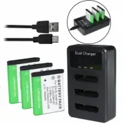 3X Battery Li-42B+ Triple Charger FOR Olympus X-915 X-920 X-925 X-930 X-935 X960