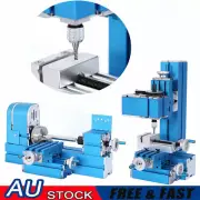 Mini Lathe Milling Machine DIY Woodworking Soft Metal Processing Tool for Hobby