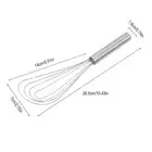 10"Flat Whisk Handheld Steel Wire Whisk Perfect For Whisking 2025 AU Y8V6