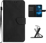 Cover Compatible with Motorola Edge 30 Fusion,Compatible with Moto Edge 30 Fusion XT2243-1 Flip Stand Wallet Card Slot Phone Case Black
