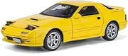 Scale Finished Model Car 1:24 Scale for Mazda RX7 RX-7 Sports Car Metal Diecast Car Model Vehicle Ornament Display Die-cast Vehicle(Yellow)