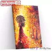Paint By Numbers Kit Woman Abstract Painting Canvas Adult Decor Oil Draw Brush