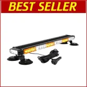 Emergency LED Strobe Light Bar: 29.5" Magnetic Base for Safety Vehicles & Trucks