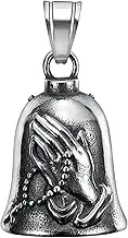 Praying Hand Luck Bell, 3D Biker Riding Chime, Motorcycle Charm Gong, Easy to Install and High-Quality Material 5.2cm/2.7cm for Protection, Good Prosperity, and Safe Travels