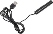 BRIGHTFUFU 1Pc Portable Computer Microphone Lightweight Easy to Use for Streaming Meetings Voice Chat Sound Detection Black Mini Mic