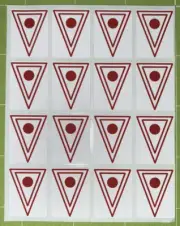 Gottlieb 1973 “Hot Shot” Pinball Machine Vinyl Drop Target Stickers/Decals