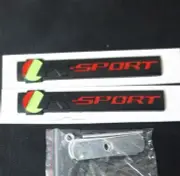 Matte Black Red Big R-SPORT Metal Grille Emblem + Sticker Badge Decal Door Turbo (for: Jaguar)