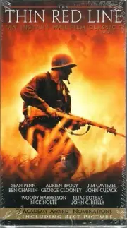 The Thin Red Line VHS 1999 Sean Penn Adrian Brody George Clooney WWII Pacific R