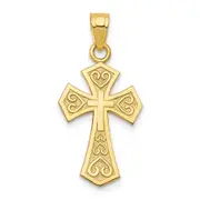 10k Yellow Gold Reversible Cross Charm
