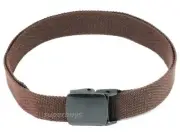 Brown Tactical Belt Canvas Nylon Buckle Army Duty Police Security Military 32mm