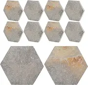 TOBBOMEY 10Pcs Natural Rock Slices for Aquarium Decoration for Shrimp Breeding Cave Betta Fish House Easy to Clean and Maintain Enhance Aquarium Aesthetic