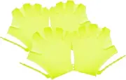 WOONEKY Learn to Swim Boys and Girls Gloves Diving Webbed Gloves Silicone Swim Paddles Adjustable Fit for Children