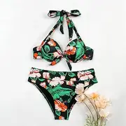 Plus Size Swimsuits for Women Swimwear Female Bathing Suit Push Up Bikinis High Waisted Bikini Set Swimming Suit Beachwear