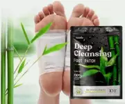 40x Detox Foot Patches Pads Natural Plant Removal Bamboo Vinegar Extract