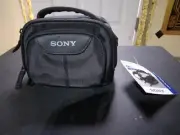Sony HandyCam LCS-VA15 Small Black Carry Case With Strap For Camera Or Camcorder