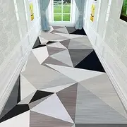 Runner Rugs, Hall Corridor Doorway Stairs Rugs Living Room Floor Carpet Mat Heavy Duty Long Hallway Runner Machine Washable Non-Slip Carpet Kitchen Hall Stairs Narrow with Non Slip Backing