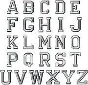 Iron on Letters, 26 Pcs Alphabet Patches with Ironed Adhesive, Embroidered Sew On Patches Alphabet A-Z, Badge Decorate Repair Patches for Jeans, Shirts, Hats, Shoes, Bags Clothing Supplies