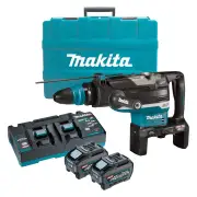 Makita HR006GT201 - 80V Max (40Vx2) Brushless 52mm SDS Max Rotary Hammer Kit (2 x 5.0Ah)