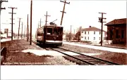 Youngstown & Southern Railway Postcard Trolley Interurban Tram RPPC Reprint