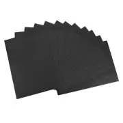 12 Pack 10.83 x 8.46" 2mm Thickness EVA Foam Sheets for Arts Black Glitter