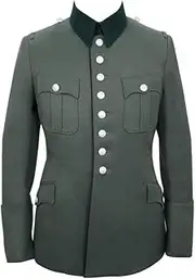 [militaryharbor] WW2 WWII German Heer M27 Officer Pioneer Gabardine Piped Service Tunic Jacket I