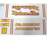 Malvern Star Moscow or SL Sports decals retro bicycle choice one set per sale