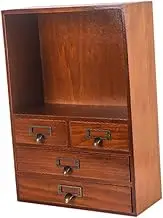 Fonowx Storage Cabinet Vintage Tabletop Organizer for Countertops Pantry Bedroom