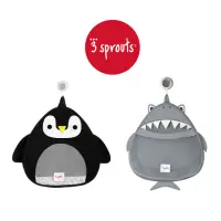 在飛比找momo購物網優惠-【3 Sprouts】可愛動物造型浴室收納袋(2款可選)