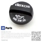 GM ENGINE OIL FILLER CAP V8 GEN 3 LS1 5.7L MOTOR [HOLDEN V2-VZ MONARO CV8/CV8Z]
