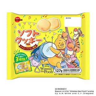 【江戶物語】 BOURBON 北日本 迪士尼 維尼卡士達風味軟餅乾 12入 米奇家族系列 下午茶 點心 日本必買