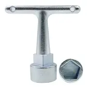 Water Meter Wrench & Curb Box Wrench for Pentagon Curb Boxes， Water Valve Shu...