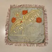 Camp Hood TX US Army Flocked Satin Pillow Sham Sister WW ll NOS