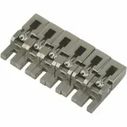 Floyd Rose Original Saddle Set (6) Black Nickel, FROBSSBNP