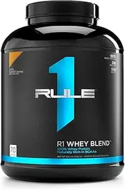 Rule1 R1 Whey Blend 68 Servings, Salted Caramel,, Salted Caramel 2.5 kilograms